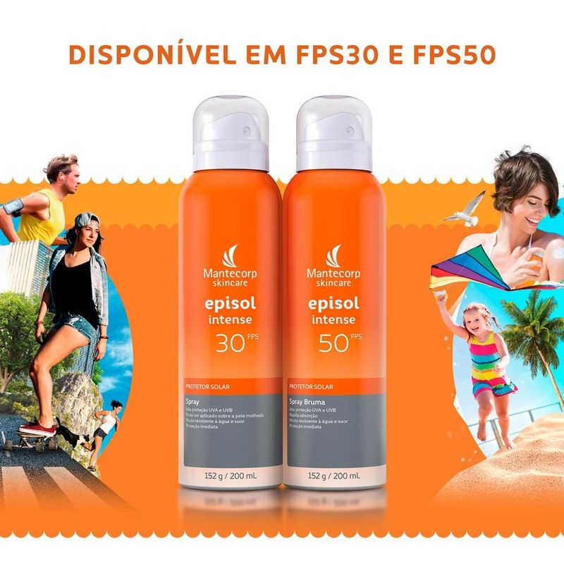 Protetor solar bruma mantecorp skincare episol intense fps 50