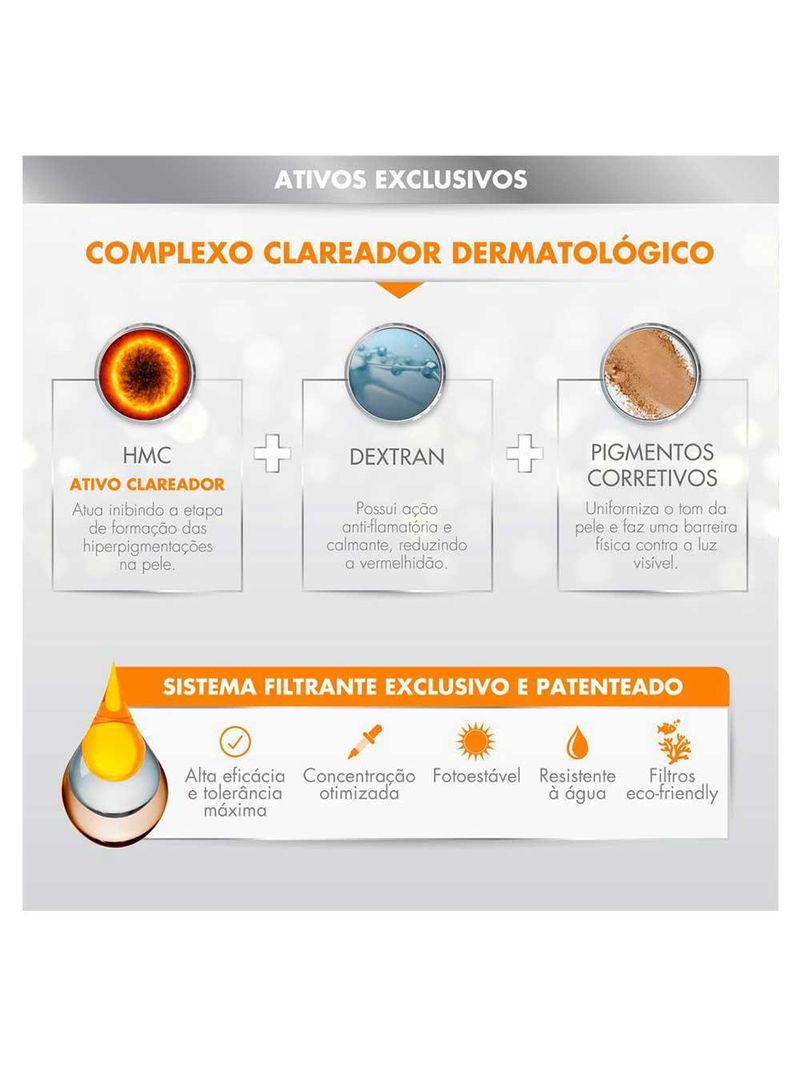 Protetor solar clareador avène mat perfect fps 70 – 40g