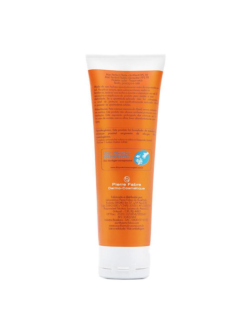 Protetor solar clareador avène mat perfect fps 70 – 40g