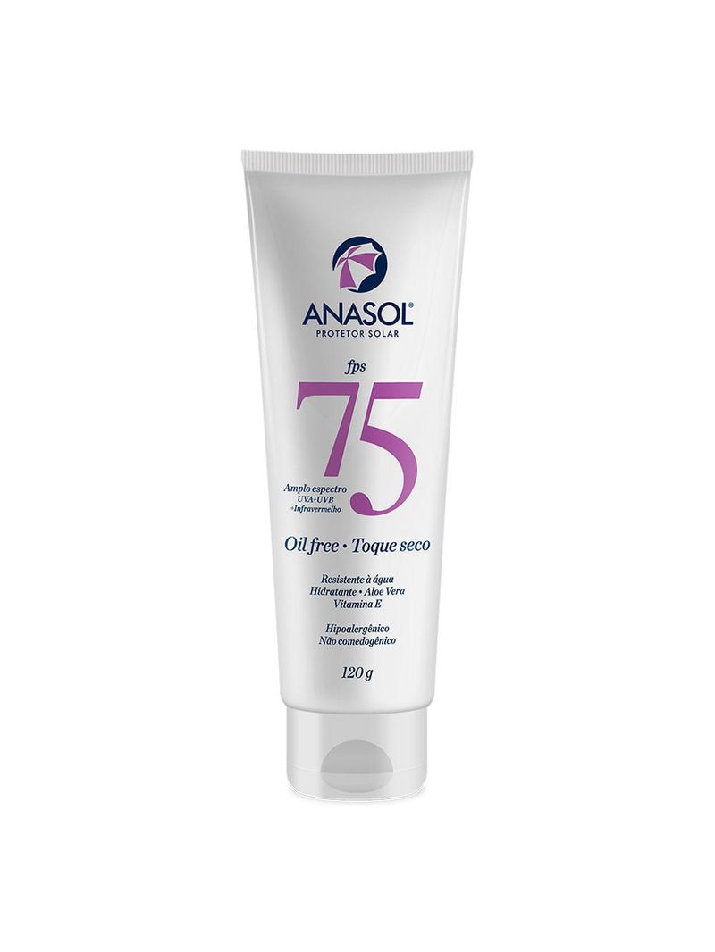 Protetor solar anasol oil free fps75