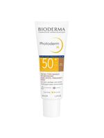Protetor solar com cor + ação clareadora bioderma photoderm m fps 50+