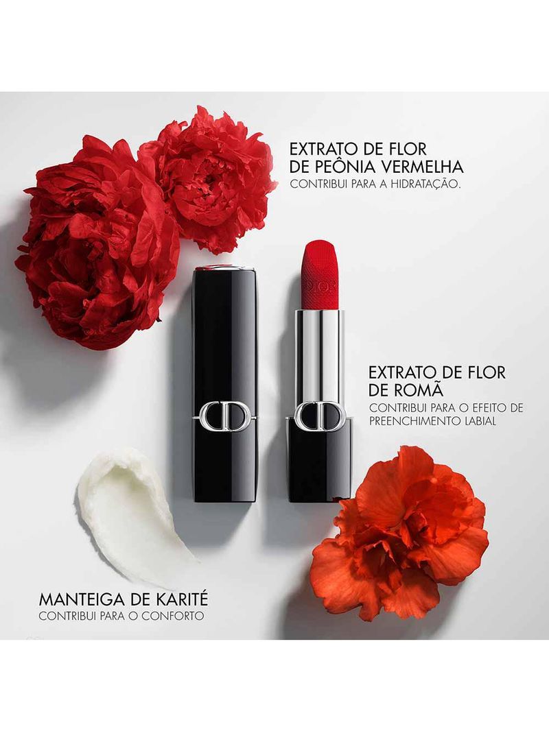 Batom dior rouge dior velvet