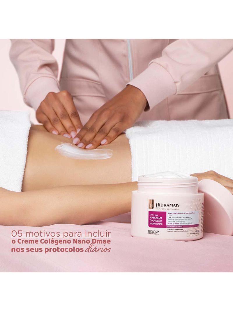 Creme para massagem hidramais colágeno nano dmae
