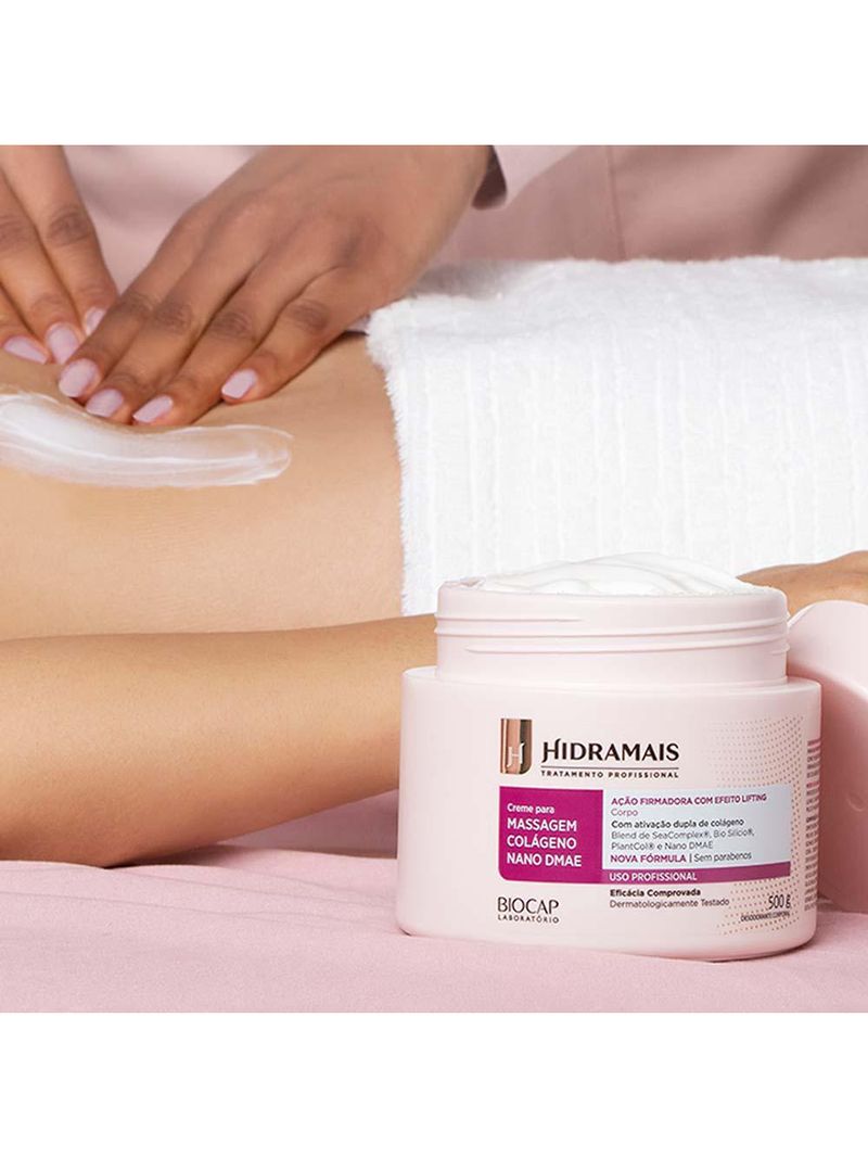 Creme para massagem hidramais colágeno nano dmae
