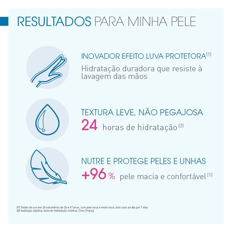 Creme para mãos bioderma atoderm mãos e unhas cuidado reparador calmante
