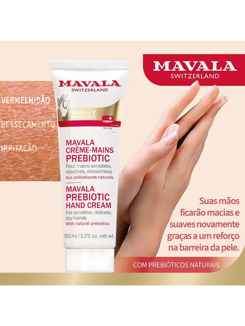 Hidratante para mãos mavala prebiotic hand cream
