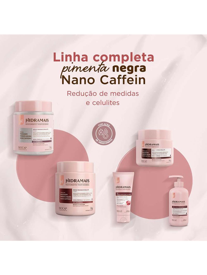 Creme ativador para massagem hidramais – pimenta negra