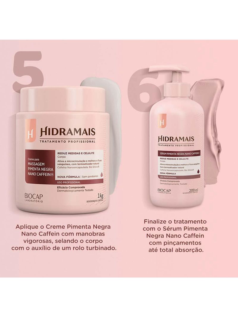 Creme ativador para massagem hidramais – pimenta negra