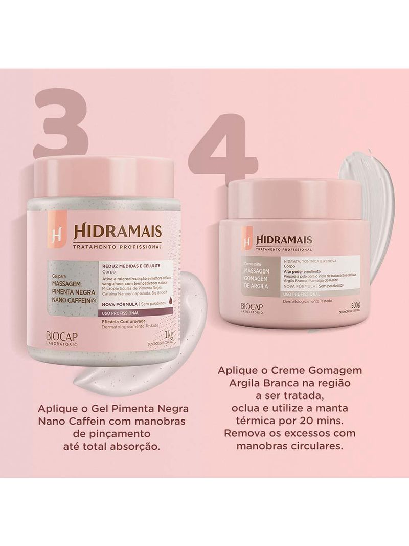 Creme ativador para massagem hidramais – pimenta negra