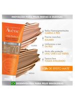 Avène mat perfect kit com 2 unidades – protetor solar clareador com cor fps70 – claro 40g