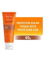 Protetor solar com cor avène - emulsão solar toque seco fps 70 color