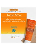 Protetor solar com cor avène - emulsão solar toque seco fps 70 color