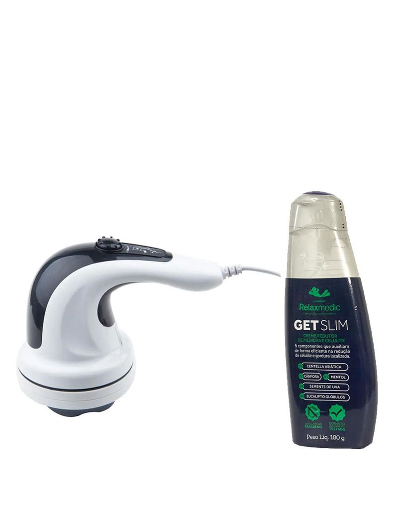 Relaxbeauty orbit get slim kit - massageador 127v + creme