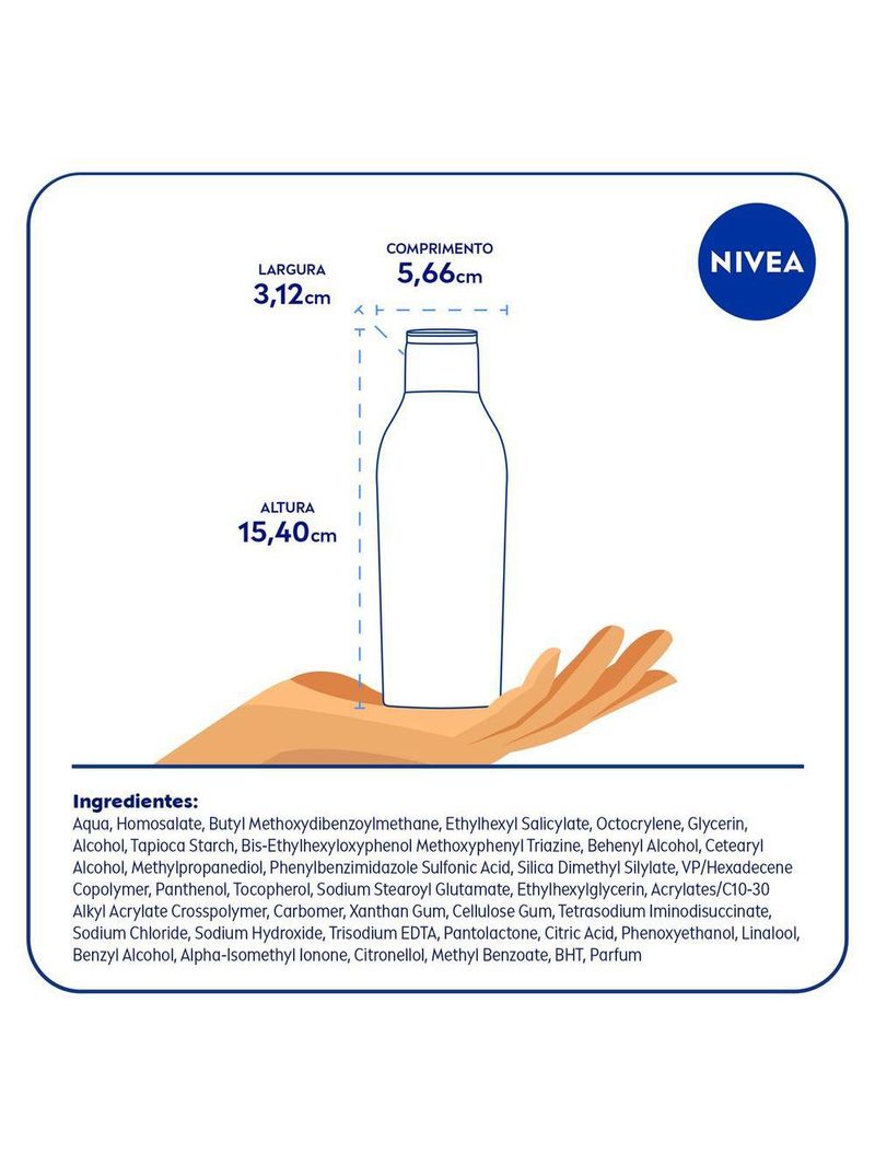 Protetor solar nivea sun protect & hidrata fps50
