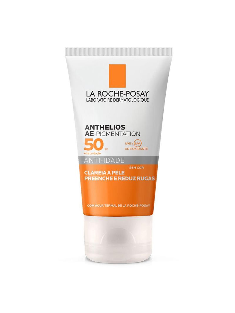 Protetor solar anti-idade la roche posay - anthelios ae-pigmentation sem cor fps 50