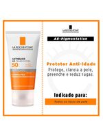 Protetor solar anti-idade la roche posay - anthelios ae-pigmentation sem cor fps 50