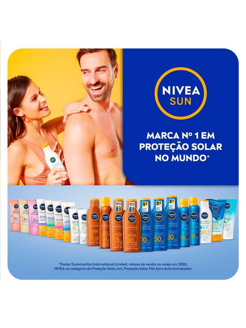 Protetor solar nivea sun protect & hidrata fps70