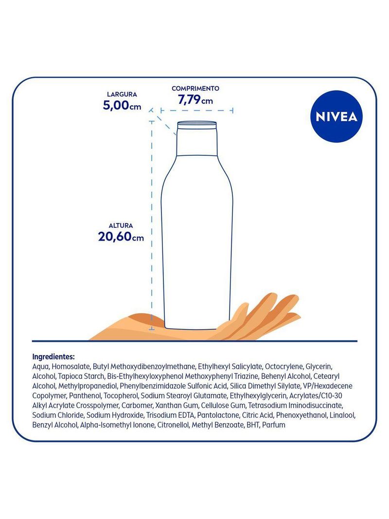 Protetor solar nivea sun protect & hidrata fps50