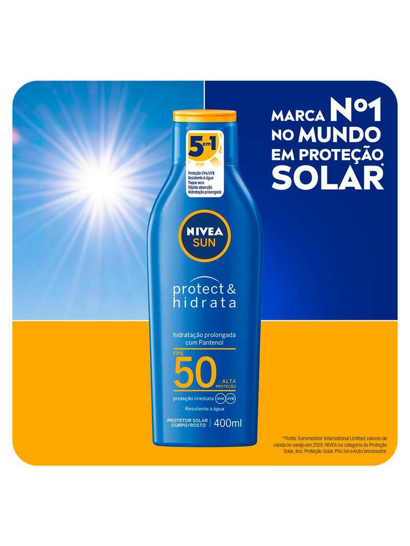 Protetor solar nivea sun protect & hidrata fps50