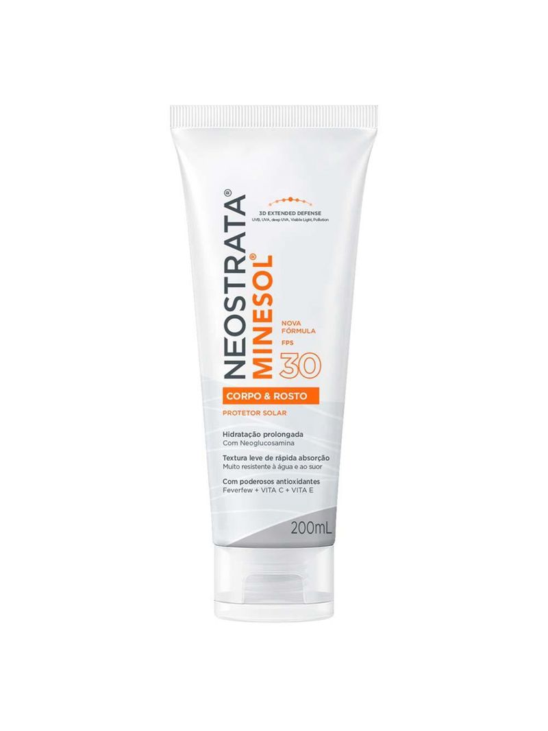 Protetor solar neostrata rosto e corpo fps 30