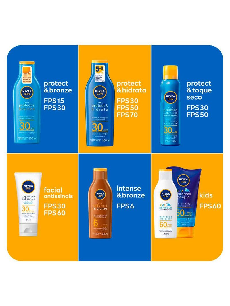 Protetor solar nivea sun protect & hidrata fps30