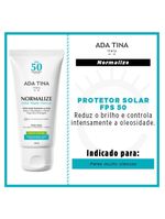 Protetor solar ada tina - normalize solar matte intense fps 50