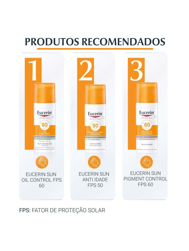 Protetor solar eucerin sun oil control fps30