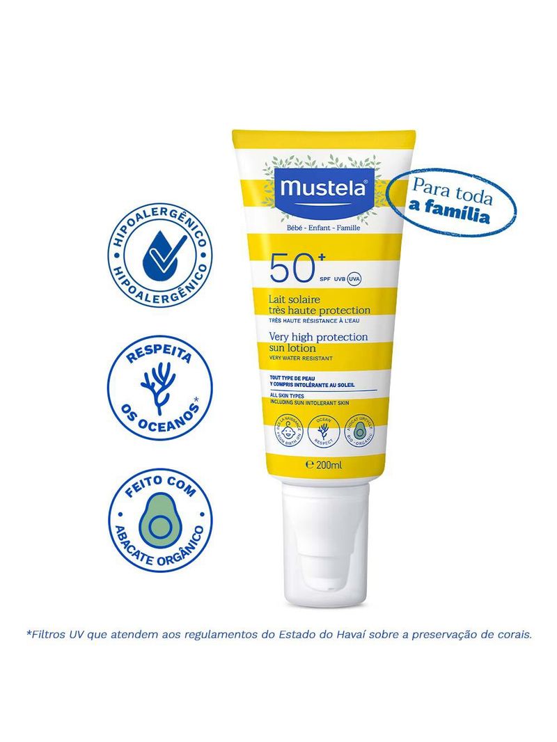 Protetor solar mustela - protetor solar infantil mustela fps50+