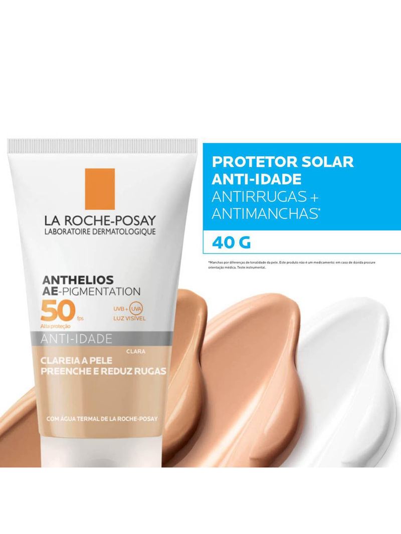 Protetor solar anti-idade la roche posay - anthelios ae-pigmentation fps50