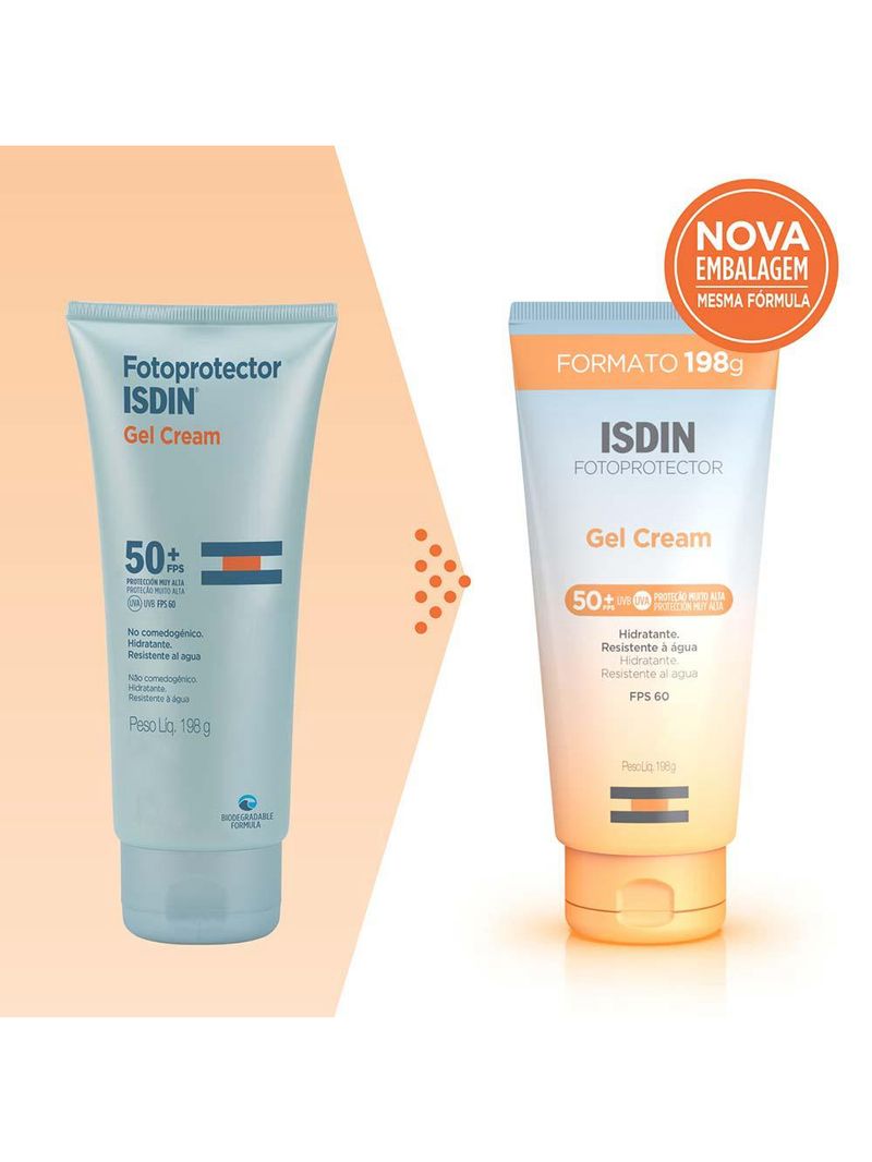Protetor solar corporal isdin - gel cream fps 50+