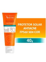 Protetor solar avène - mat perfect fluido antiacne fps 60