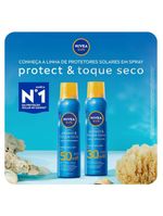 Nivea sun protetor solar spray protect & toque seco fps30