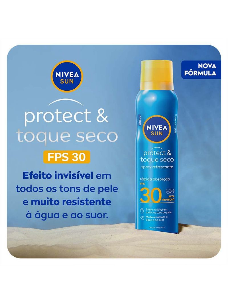 Nivea sun protetor solar spray protect & toque seco fps30