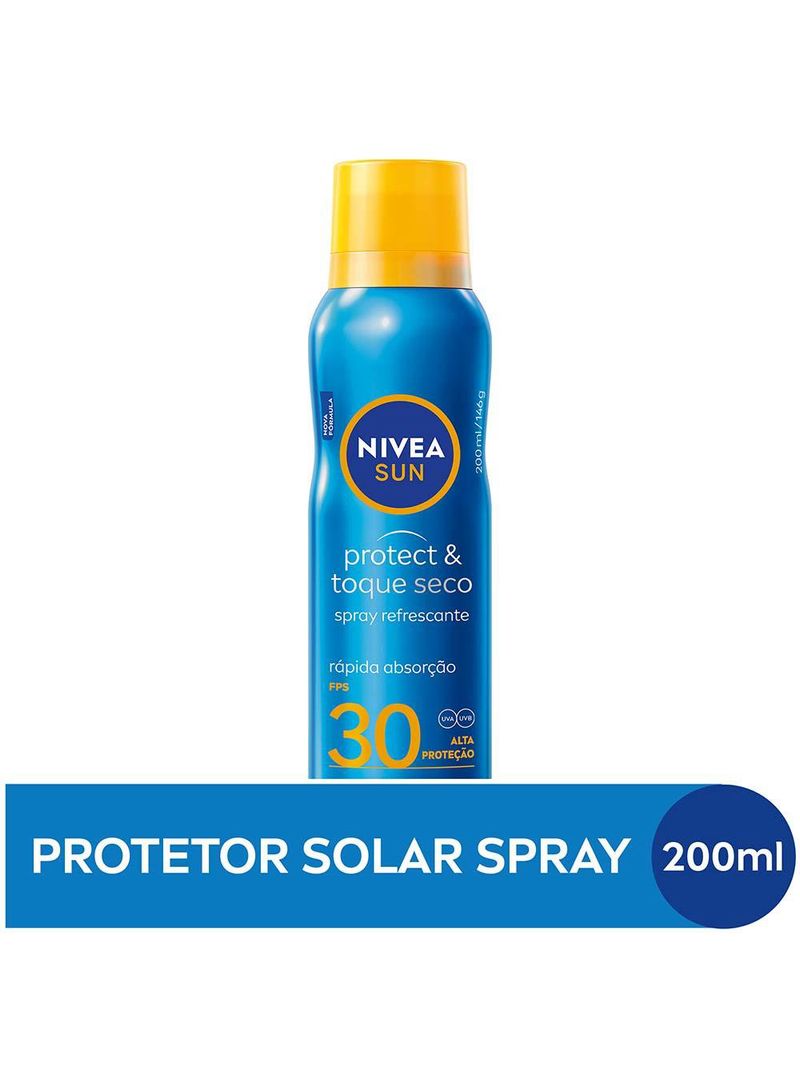 Nivea sun protetor solar spray protect & toque seco fps30