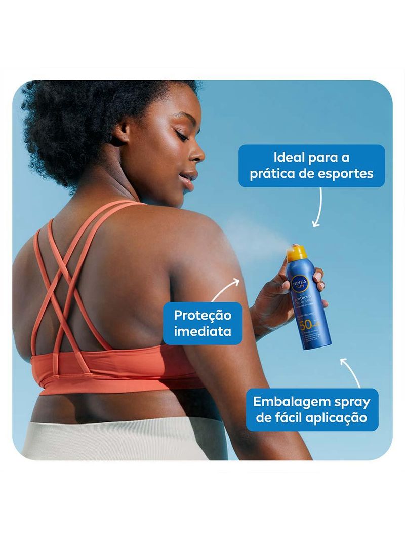 Nivea sun protetor solar spray protect & toque seco fps 50