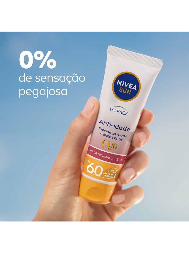 Nivea sun protetor solar uv face q10 anti-idade fps 60