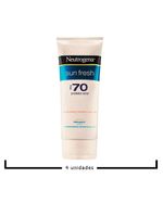 Neutrogena kit - protetor solar fps70 neutrogena sun fresh x4