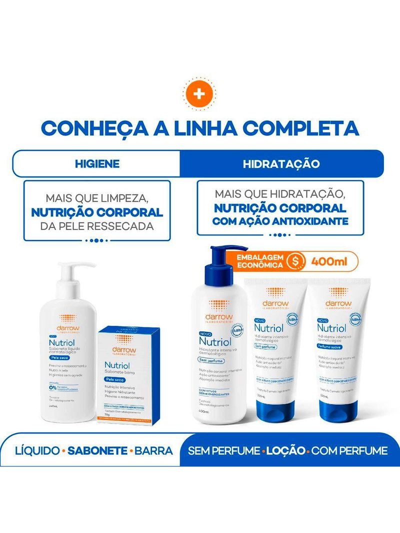 Nutriol hidratante intensivo dermatológico darrow