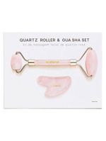 Océane quartz roller & gua sha set kit – 1 rolo massageador + 1 pedra esculpida