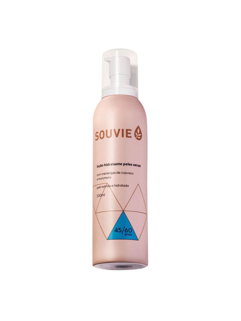 Loção hidratante 45/60 souvie peles secas