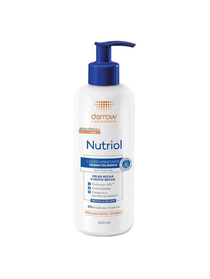 Loção hidratante darrow nutriol - sem perfume