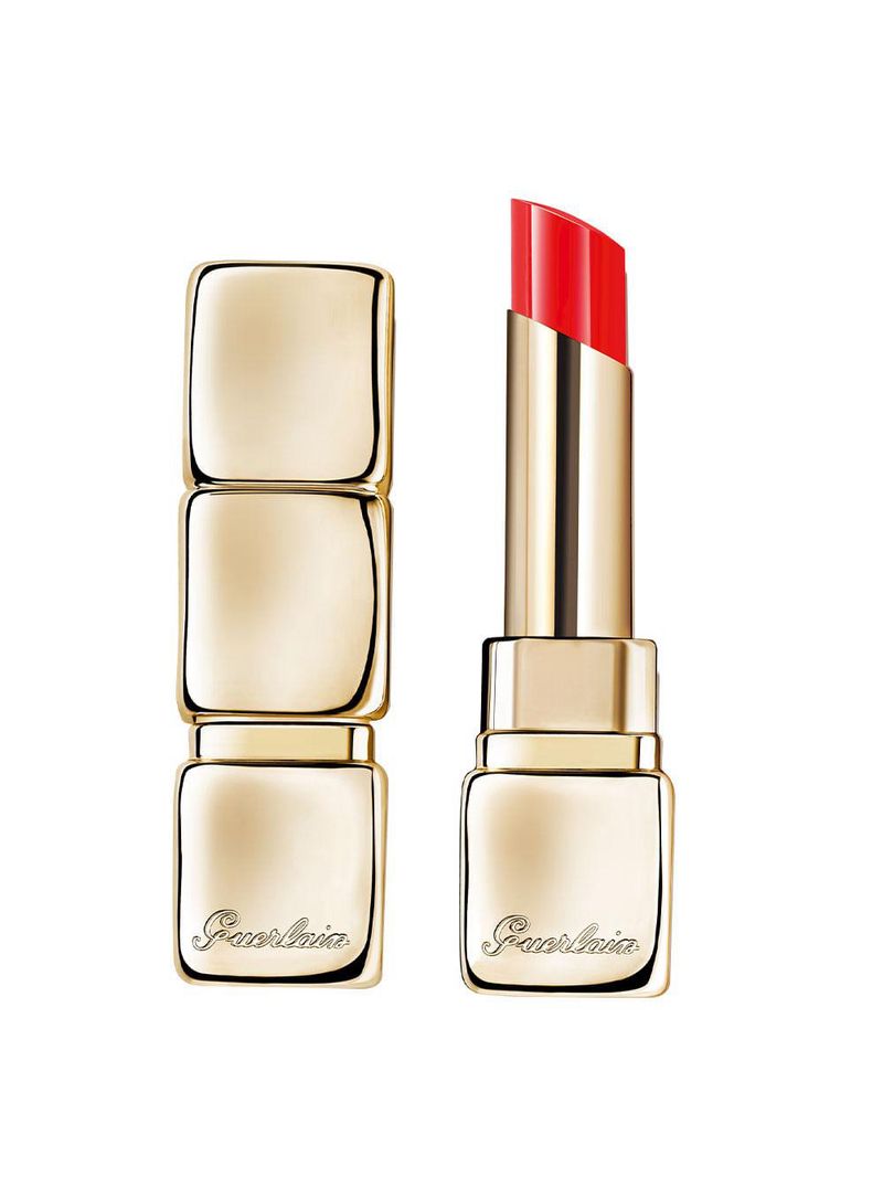 Batom kisskiss shine bloom guerlain