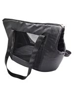 Bolsa Mochila Pet Cachorro Preta Gato Dobravel Viagem Passeio Carro Sacola Alca Ombro