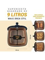 Air Fryer Philco Cesto Quadrado Gold 9L 2000W PAF90B 110V