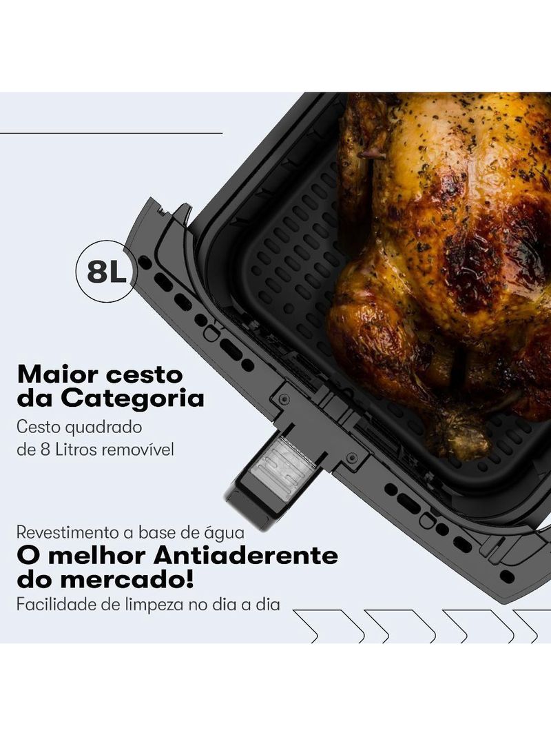 Fritadeira Air Fryer Itatiaia 8L 127V