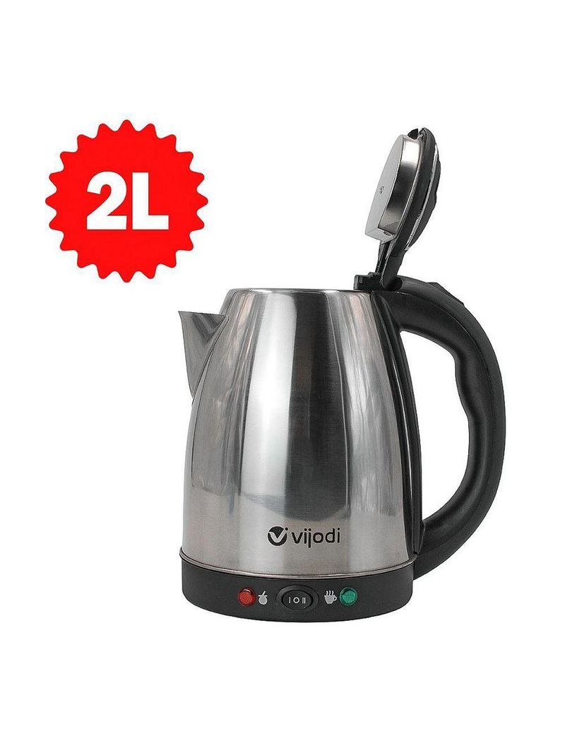 Chaleira Eletrica Aço Inox Jarra Bule 1500W 2L Portatil 110V