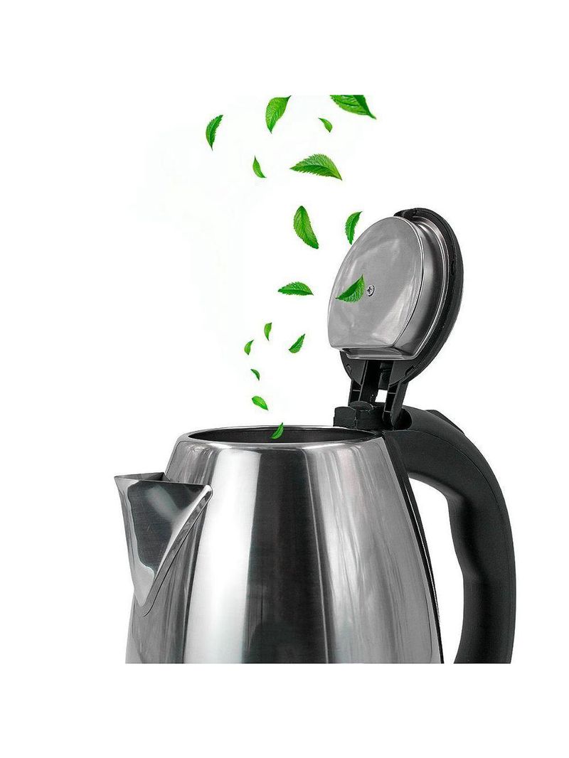 Chaleira Eletrica Aço Inox Jarra Bule 1500W 2L Portatil 110V