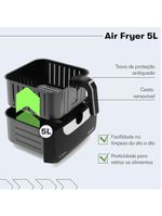 Fritadeira Air Fryer Itatiaia 5l 127v