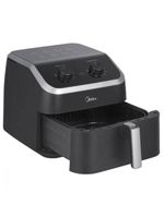 Fritadeira Elétrica Air Fryer Midea Widemax 1900W 8,5L Preta/inox 110V