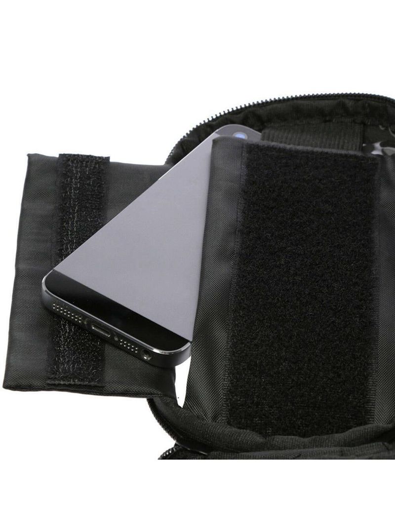 Bolsa Case Porta Celular Suporte De Guidao Tela Touch Compacto Com Ziper Saida De Fone De Ouvido Ciclistas Cinza